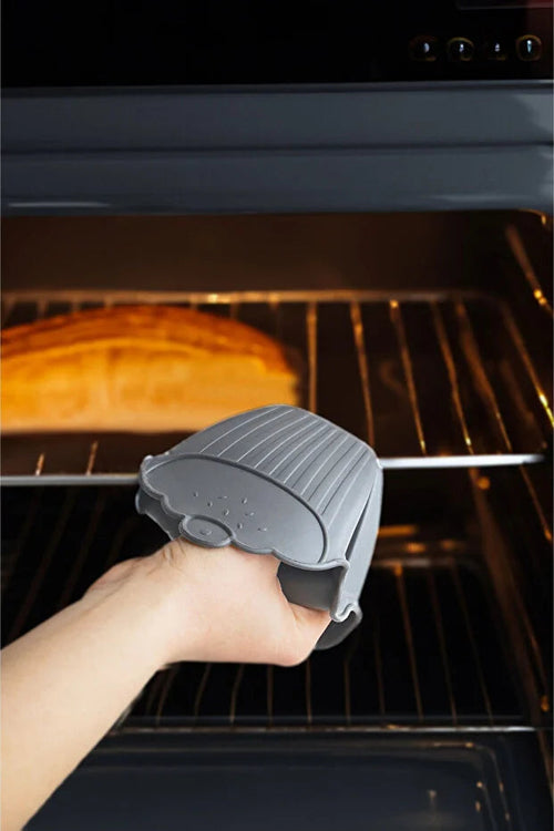 Set of 2 Silicone Oven Mitts Heat Resistant Microwave Pot and Tray
